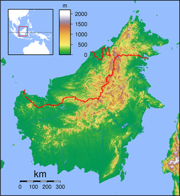 Mappa di localizzazione: Borneo