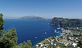 Vista del golfo desde Capri.