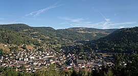 View of Cornimont from the mission cross.