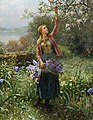 Picking Blossoms by Daniel Ridgway Knight