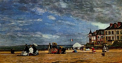 Piluda ke Trouville La Plage de Trouville ~ 1864)