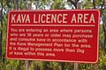 Kava sign outside Yirrkala