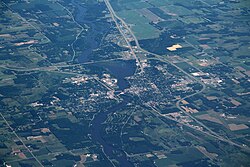 Aerial view of Little Falls