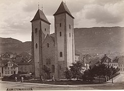 Mariakirken (St Mary's) or German church, Bergen, basilica, romanesque and gothic (12th century)