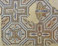 Mosaïque du triclinium de la villa de Lalonquette - Musée gallo-romain et site archéologique de Lalonquette.