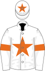 White, Orange star, armlets and star on cap