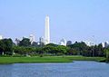 Obelisco visto do Parque do Ibirapuera