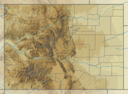 Location of Aurora Reservoir in Colorado, USA.