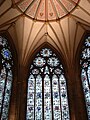 The windows in the Chapter House at York Minster have "equilateral" arches filled with "Geometric" tracery.