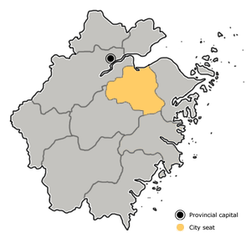 绍兴市在浙江省的地理位置