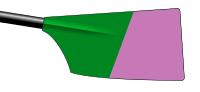 Image showing the rowing club's blade colours