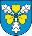 Wappen von Schönhausen (Elbe) unter Verwendung von Elementen der Bismarcks.