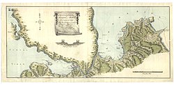 Äldre hydrografisk karta över farvattnet och redden vid St Petersburg.