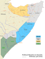 Sytuacja polityczna w Somalii na dzień 3 lutego 2009