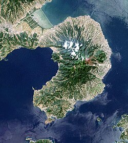 Citra Landsat dari Semenanjung Shimabara
