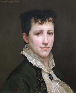 Portrait d'Elisabeth Jane Gardner (1879), par William Bouguereau, , localisation inconnue