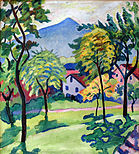 Lanskap Tegernsee, 1910, Museum Nasional Jerman