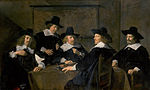 Regents of the St. Elisabethgasthuis hospital in Haarlem, painted by Frans Hals in 1641