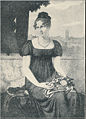 Frøken Ida Brun. Efter maleri af J.H. Lund.