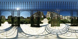 Parc de Passy, originální panoramatická fotografie