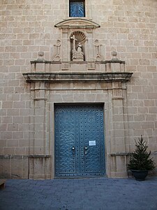 Frontera d'a ilesia d'el Poble Nou de Benitatxell