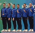 Women Gymnastics Team Medal Ceremony Azerbaijan team