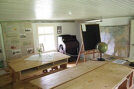 Ancienne salle de classe dans une école.