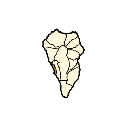 Location in La Palma