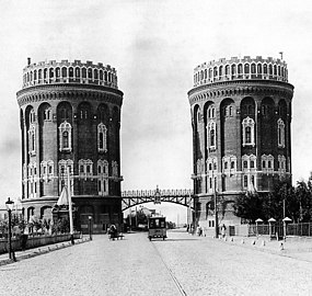 Krestovsky Water Towers, about 1900–1910. Demolished in 1940.