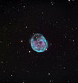 애리조나주 마운트 레먼 꼭대기에서 슐만 0.8m 망원경을 사용하여 찍은 사진. 풀 컬러(시각적) 이미지.