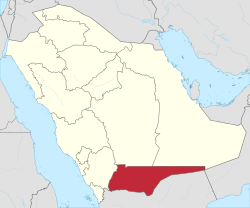 Provinssi Saudi-Arabian kartalla