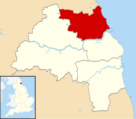 Kaart van Metropolitan Borough of North Tyneside