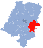 Localização do Condado de Strzelce na Opolskie.