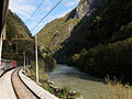 Saveschlucht zwischen Ljubljana und Trbovlje