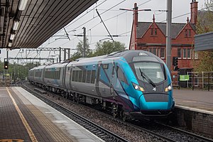 Transpennine Express Class 397 at Wigan North Western in April 2019