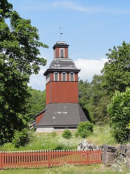 Klocktornet till Knutby kyrka