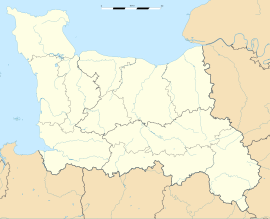Tocqueville trên bản đồ Lower Normandy