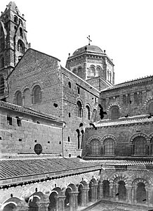 The transept, lantern tower and cloister (1880s)