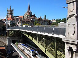 Lausanne Cathedral and old town