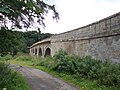 Cantilevered footpaths, seen from English side