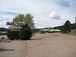 Triangle Grocery and Old Bella Vista sign