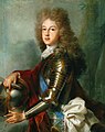 Le duc Philippe d'Anjou, prétendant français, successeur reconnu par Charles II.