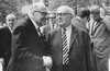 Horkheimer, Adorno a (v pozadí) Habermas; 1965, Heidelberg