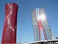 Hospitalet de Llobregat - Toyo Ito ve Hotel Porta Fira Kuleleri