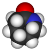 Model molekuly kaprolaktamu