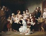Jesus Christ Blessing Little Children, 1839