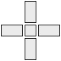 Felszabdalt kereszt (részekre osztott kereszt, fr: croix tronçonnée, en: cross toronné, dismembered cross, disjoined cross, disjointed cross)