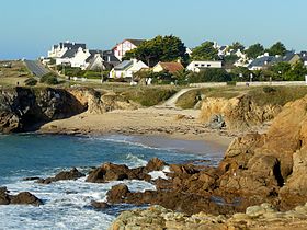 Plage du Sable Menu, sur la côte sauvage du Croisic