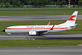 Pesawat Garuda dengan livery Retro 1960 Boeing 737-800