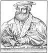 Hans Sachs, Holzschnitt von Michael Ostendorfer (1545)